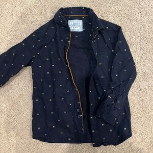 Nautical flag long sleeve button up